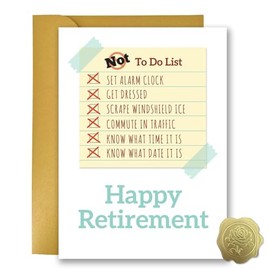 Funny Retirement Card for Women Men Coworker Colleague Friend Leaving Work Cards - Funny Retirements Gifts for Women Men - Humor Happy Retirement Cards
