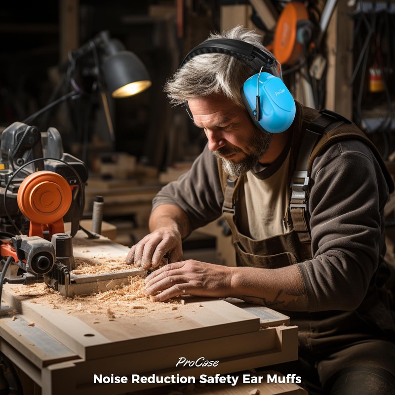 ProCase Noise Cancelling Ear Muffs, NRR 28dB Ear Protection Noise