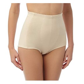 Marlon Women's Erin Tummy Shaper and Lift Control Brief Shapewear, Skin, Large