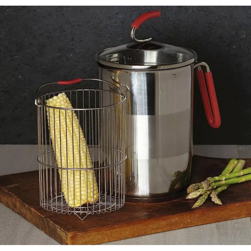 Kuhn Rikon 11 Cup Tall Narrow Pot With Straining Pour