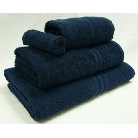 Blue Label 500gsm Plain Navy Bath Sheet (SEE SIZE OPTIONS)