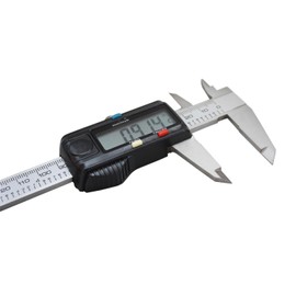 Accusize Industrial Tools 6 Inch x 0.0005 Inch Left Hand Electronic Digital Caliper with Extra Large LCD Metric/Inch, Ab11-L106