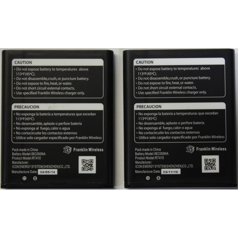2 Pack | Original Battery for Franklin T10 (RT410) Mobile