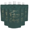 Unique Industries Gold & Green Christmas Plastic Drink Pouches -