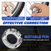 ptiysta Bicycle Spoke Wrench Tool, Hardened Steel 6-in-1 Spoke Rim