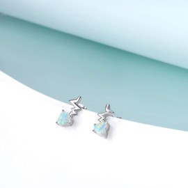 YFN Nursing Themed Stud Earrings Sterling Silver Jewelry Gift for Nurse, Sterling Silver