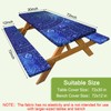 Picnic Table Cover with Bench Covers Camping Tablecloth with Storage