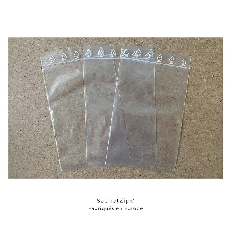 SachZip® 100 Resealable Zip Bags 20 x 30 cm (10
