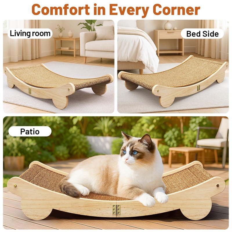 Ordora Extra Large Cat Scratcher: 31.5 inch Cat Scratch Pad&Bed