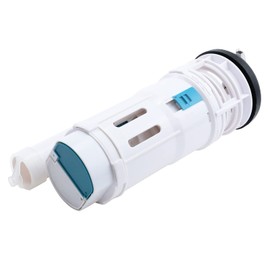 T Tulead Toilet Push Button Valve Dual Flush Fill Valve, Flush Valve Height 8.26"(Include Black Washer), for Drainage Hole 65-70mm/2.56"-2.75"