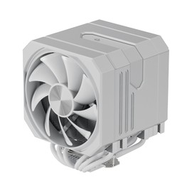 CPU Air Cooler with 6X6mm Heat Pipes,Dual 120mm Fan CPU Cooler 1600rmp,CPU Air Cooler AMD AM5/AM4/AM3 Series,CPU Air Cooler 6.22’’ Height compatible with Intel LGA 1851/1700/1155/1156/2011/2066(White)