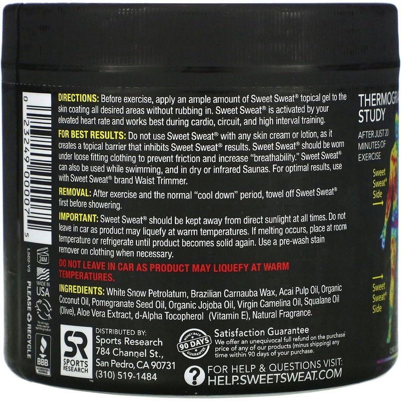 Sports Research® Sweet Sweat 'Workout Enhancer' Gel (Original Scent) -