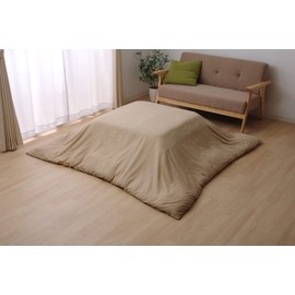 Ikehiko #5039519 Kotatsu Futon Cover, Rectangle, Atelier, Approx. 76.8 x 96.4 inches (195 x 245 cm), Beige, Solid Color, Zipper