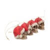 Nemesis Now Silent Night 1.7" Red Resin Christmas Baubles -
