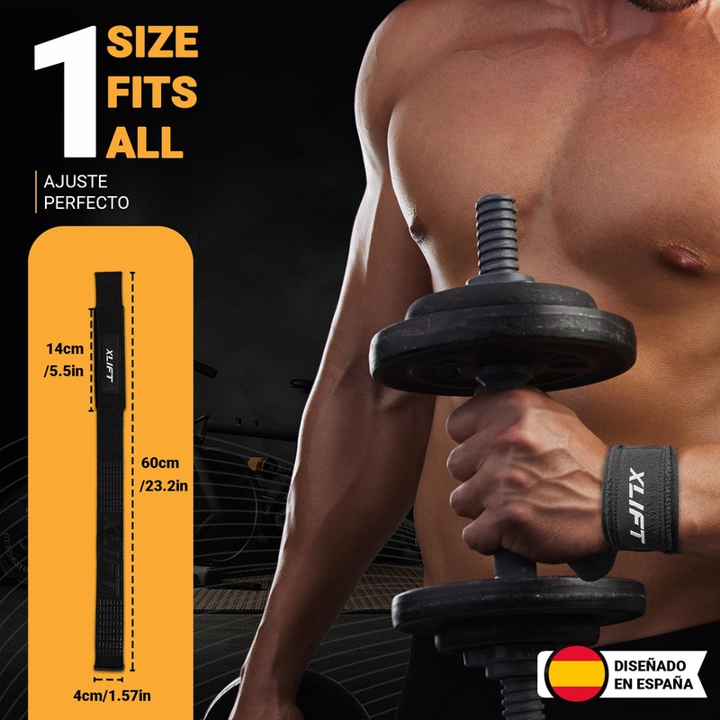 XLIFT Straps Gym - Weight Lifting Straps - Powerlifting Straps