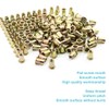 100Pcs 1/4"-20 UNC Rivet Nuts, Carbon Steel Zinc Plated Flat