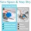 Scrub Sponge Holder Funny Smiley Face Sponge Storage Holder Suction