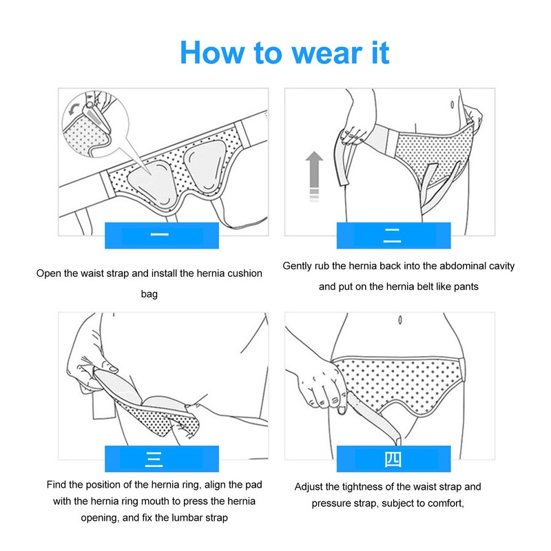 Male Inguinal Hernia Support Belt Adjustable Small Intestinal Hernia Brace