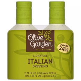 Olive Garden Signature Italian Dressing - Family. Value 2 Pacck ( 24 oz Each )