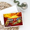 Caroline's Treasures Crab Buster Brown Greeting Cards Pack of 8