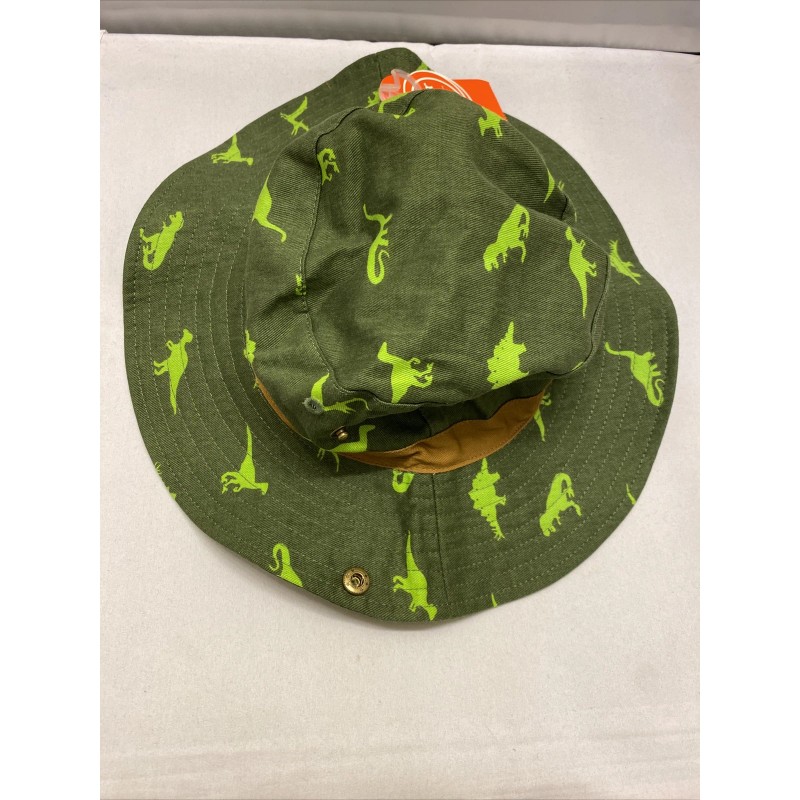 Wonder Nation Boys Sun Hat Bucket One Size Green Dino