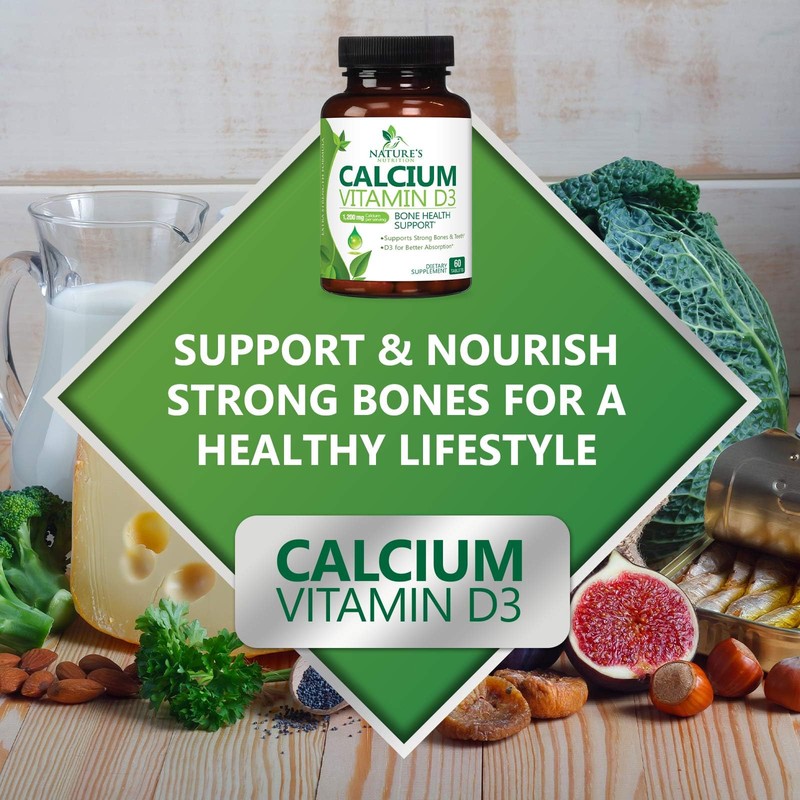 Calcium Supplement 1200 mg - with Vitamin D3 for Best