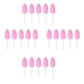 20 Pieces Whetstone Set, 4mm Round Grinding Head Rotary Tool Set with 3mm Shank for Wood, Metal and Plastic