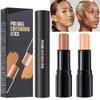 2 Colors Cream Contour Sticks Makeup Kit, Primer Face Highlighter