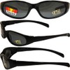 Pacific Coast Chix Heavenly Sunglasses Gloss Black Frames Polarized Smoke