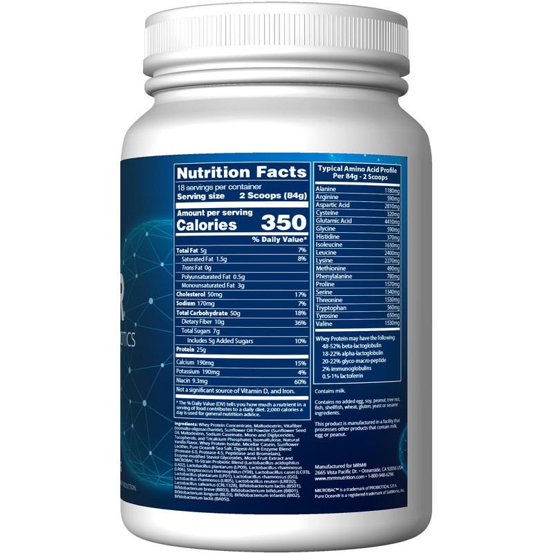 MRM Nutrition Gainer Protein with Probiotics + Postbiotics | Vanilla