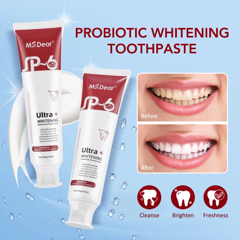 SP-6 Ultra Brightening Probiotics Toothpaste - 120g Sensitive Teeth Whitening
