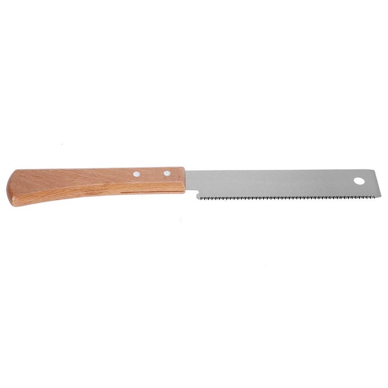 Hand Saw, 12in Wooden Handle Accurate Household Small Cut Razor