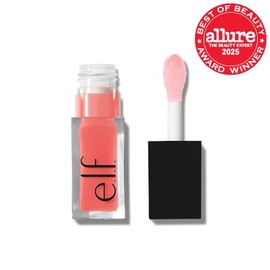 e.l.f. Glow Reviver Lip Oil, Tinte Nutritivo Para un Acabado de Alto Brillo, Infundido Con Aceite de Jojoba, Vegano y Sin Crueldad, Cuarzo Rosa