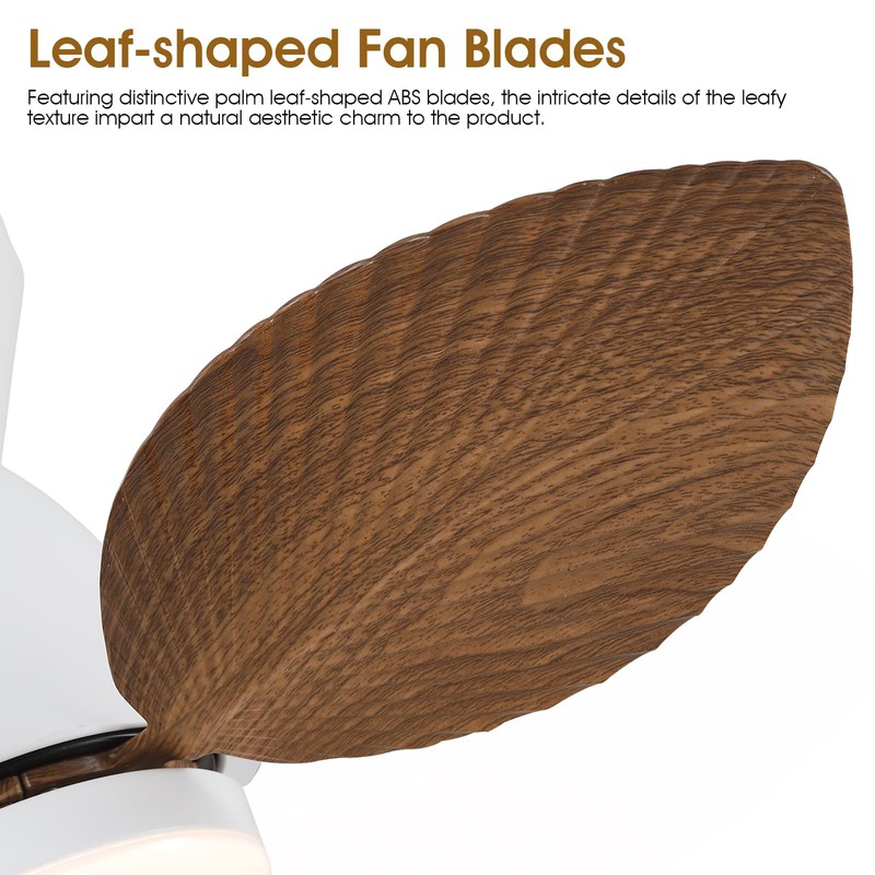 Kviflon Low Profile Ceiling Fans with Lights and Remote/APP Control,