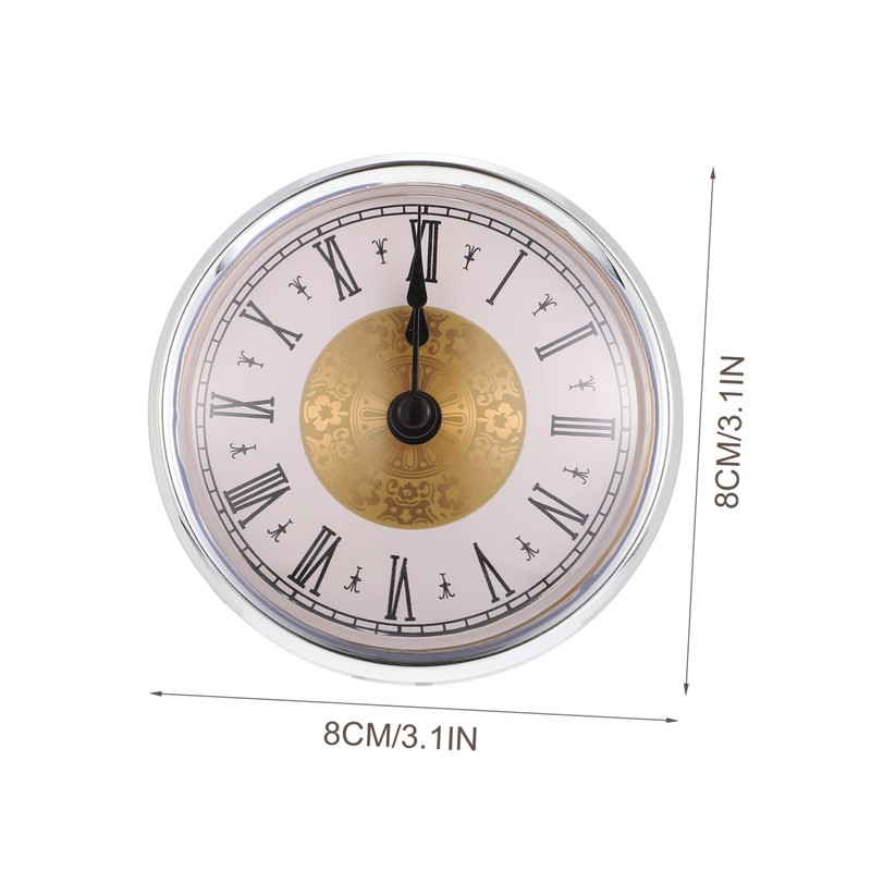 Gadpiparty DIY Wall Clock Replacement Kit Roman Numeral Design Round