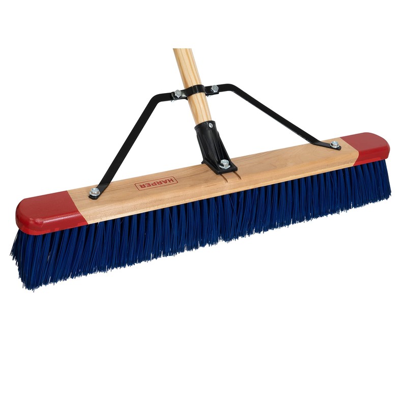 Harper 24 Inch Push Broom with Stiff Bristles, Premium Heavy