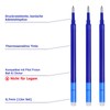 LVZONGXIN Blue Erasable Refills, Compatible with Frixion Ball & Clicker,