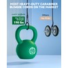 10" Short Small Carabiner Bungee Cord with 190 Lbs Max