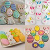 Easter Cookie Cutters Set Large - Rabbit, Carrot, Butterfly, Egg,