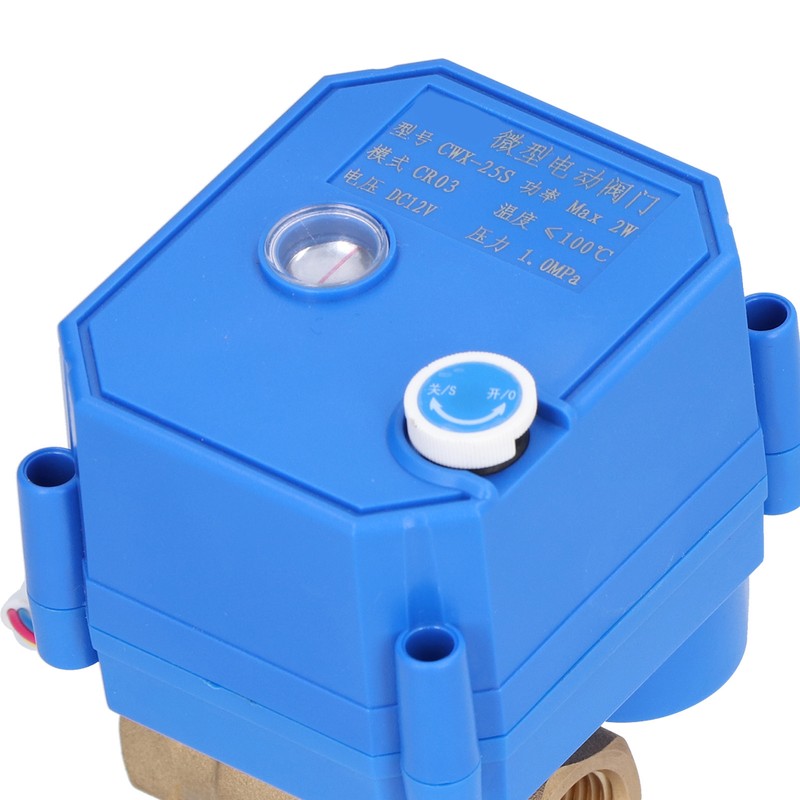 Electric Ball Valve BSP Brass Motorized Mini DN15 1/2in DC12V