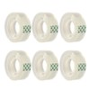 Liaogo 6 Rolls Transparent Tape Refills Rolls, Clear Tape, 3/4