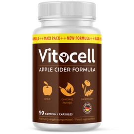 Vitocell Kapseln - mit natürlichen Inhaltsstoffen - für Frauen und Männer - 90 Kapseln pro Dose
