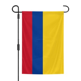 Colombia Flags 12 x 18 Inches Double Sided Polyester Garden Flags Vivid Color for Indoor and Outdoor Yard Garden Street Decorations