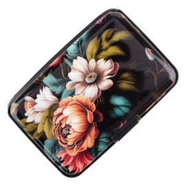 TieNew Credit Card Holder Small Credit Card Wallet Slim RFID Metal Card Holder Wallet Business Card Case ID Case for Women Men