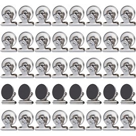 GRTARD Magnetic Clips 40 Pack Fridge Magnets Clips Magnetic Hooks Clips, Strong Refrigerator Magnets Clips, Whiteboard Magnetic Clips, 1.2 Inch