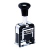 COSCO 2000PLUS Automatic Numbering Machine, 6 Wheels, Self-Inking, Black 0.75