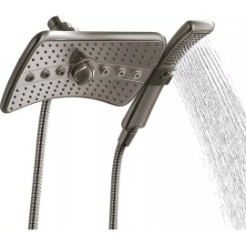 Bright Showers New Bright Showers Shower Heads Combo Premium Version Brushed Nickel PSS3919-22