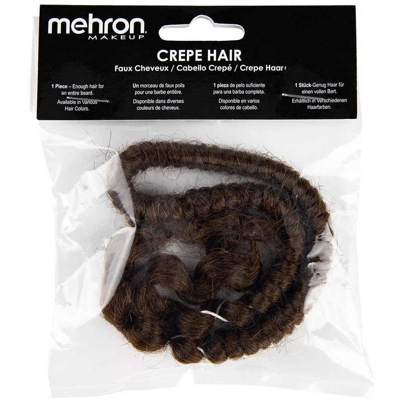 Mehron Makeup Crepe Hair | Fake Hair for Special Effects