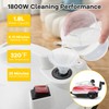 COSTWAY Multi-Purpose Steam Cleaner, Portable Steamer with Trigger Lock, Wheels