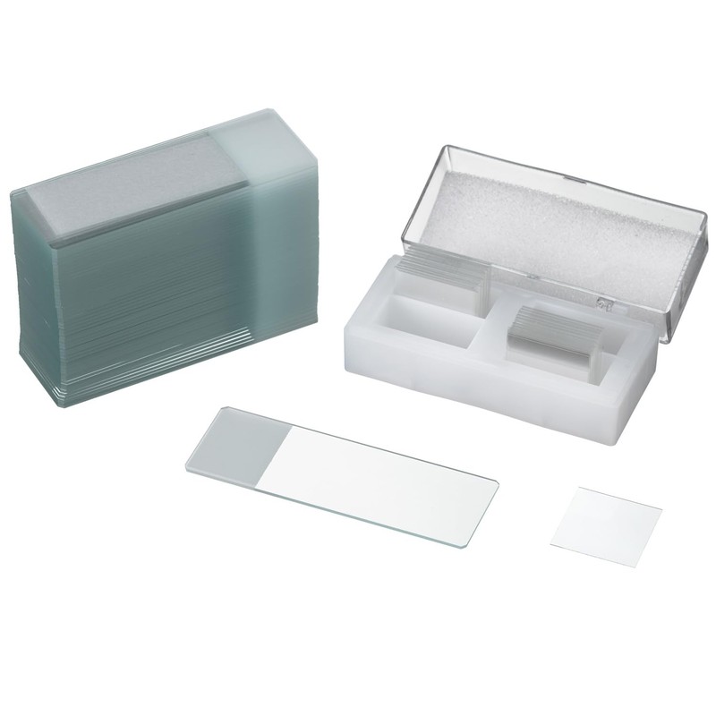 Bresser Microscope Slides 50 Pieces and Borosilicate Glass 3.3 Cover